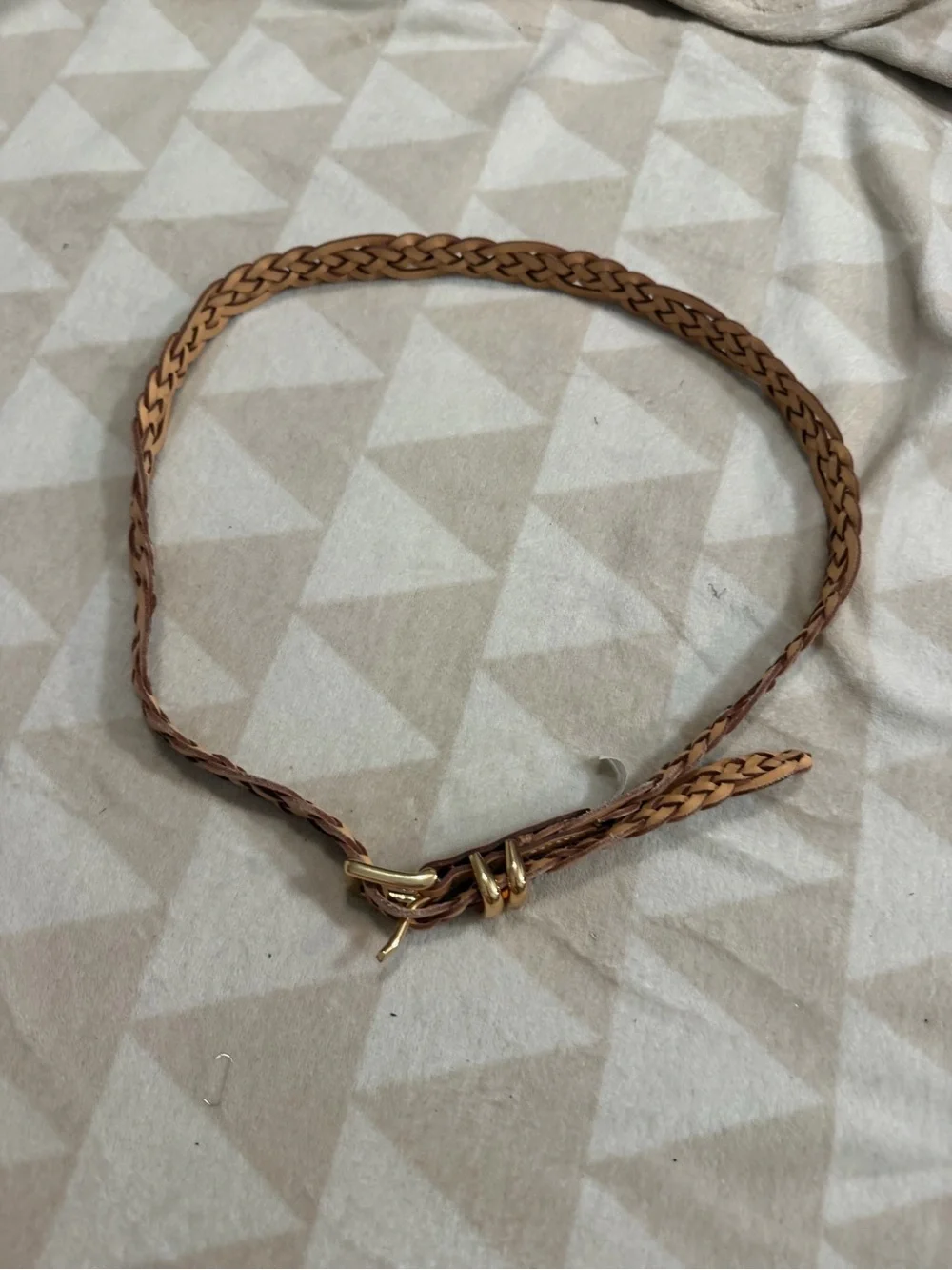 J crew Skinny braided belt in Italian leather